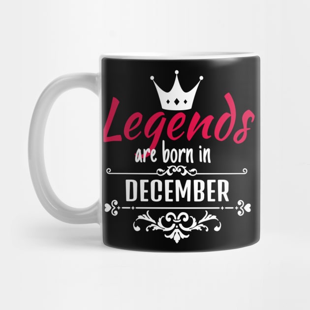 Legends are born in December by boohenterprise